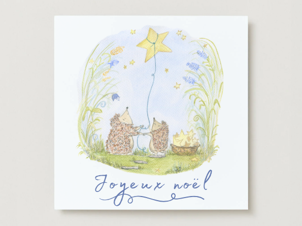 Carte de voeux: nuit étoilée