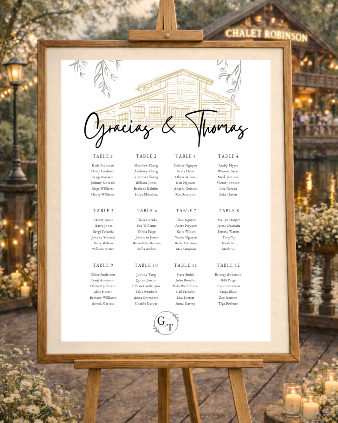 Papeterie événementielle de mariage – Illustrations à l’aquarelle sur mesure